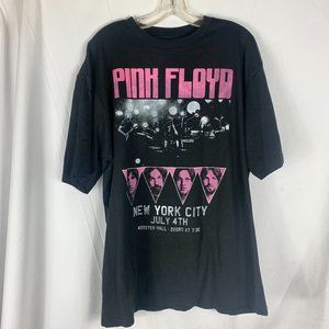 Pink Floyd Men's Band Graphic T-shirt Black July 4th New York City NWOT